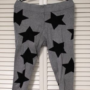 Grey and Black Star Leggings (1X)